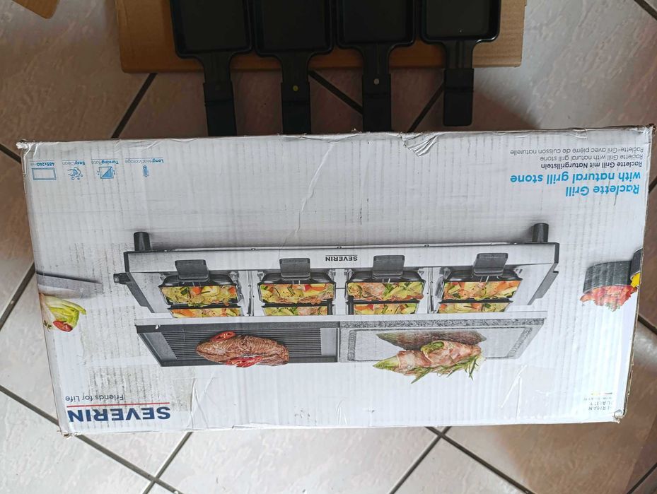 SEVERIN RG 9645 Grill imprezowy raclette z naturalnym grillem