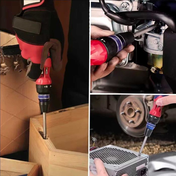 Wkrętak z grzechotką śrubokręt wielofunkcyjny WORKPRO 12 w 1