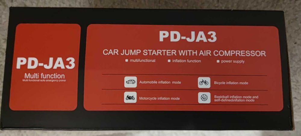 Urządzenie rozruchowe Jump starter Popdeer JA3 5000A z kompresorem
