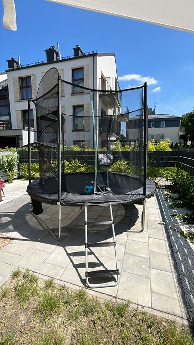 Trampolina okrągła Domyos 300 z siatką ochronną