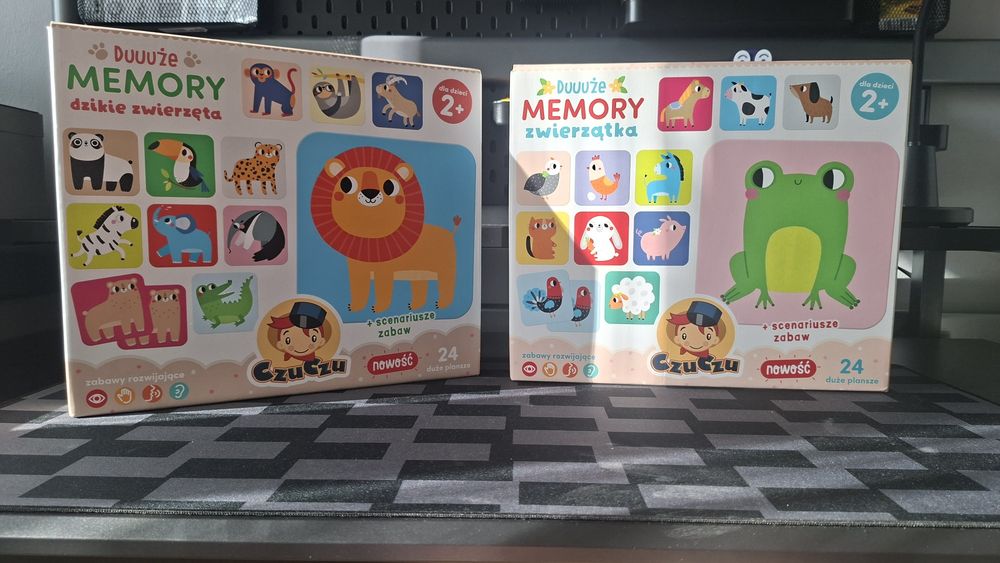 CzuCzu Memory 2+ – 2 gry Zwierzątka i Dzikie zwierzęta