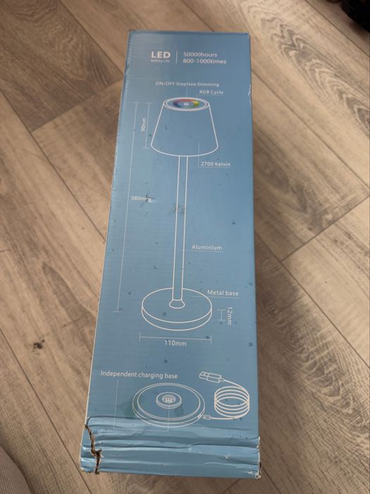 Lampa stołowa LED usb 8 kolorów RGB