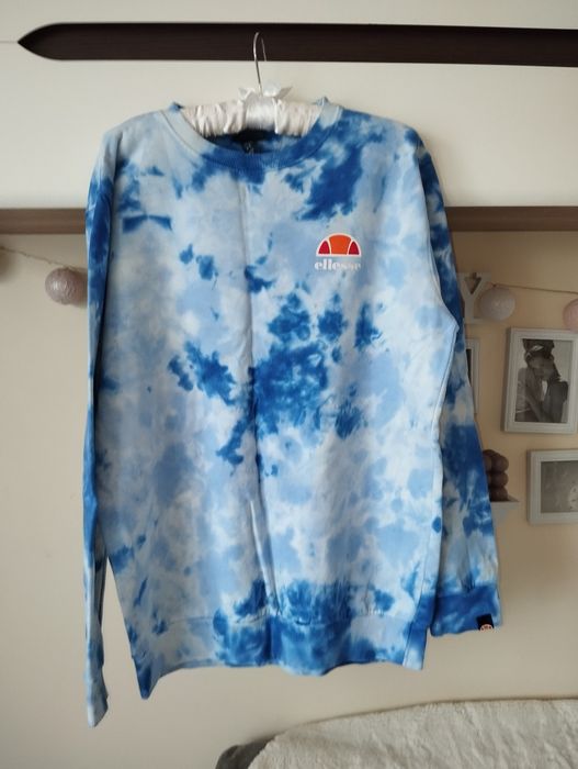Bluza Ellesse S błękitno biała Diveria Tie Dye