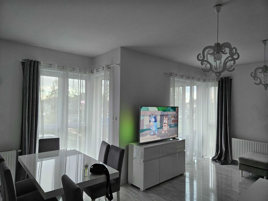 Karnisze białe dwutorowe