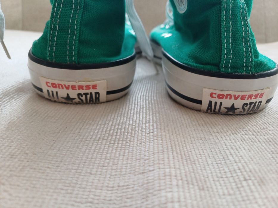 Trampki za kostkę zielone Converse roz. 43