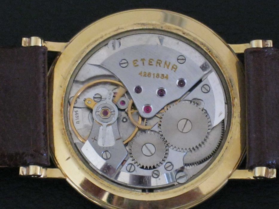 ETERNA Relogio HM Vintage Mecanico Ouro 18Kt Maciço