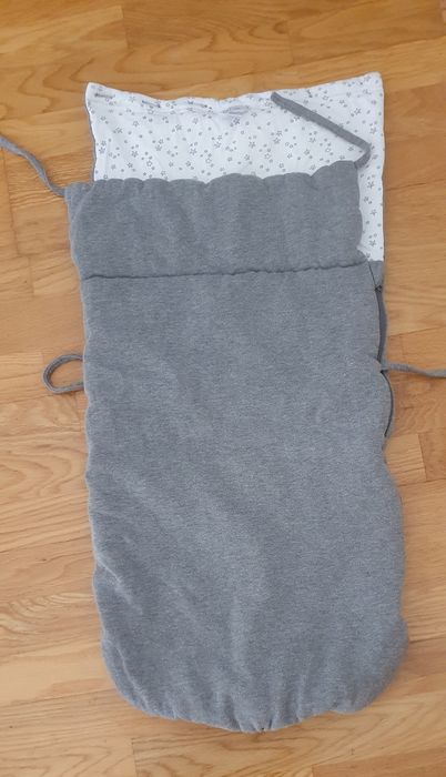 Ninho/cobertor para bebe em algodão cinza  La Redoute