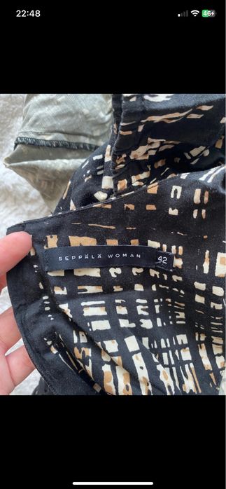 Lato wiosna elegancka sukienka praca biuro czarna biała XL kratka