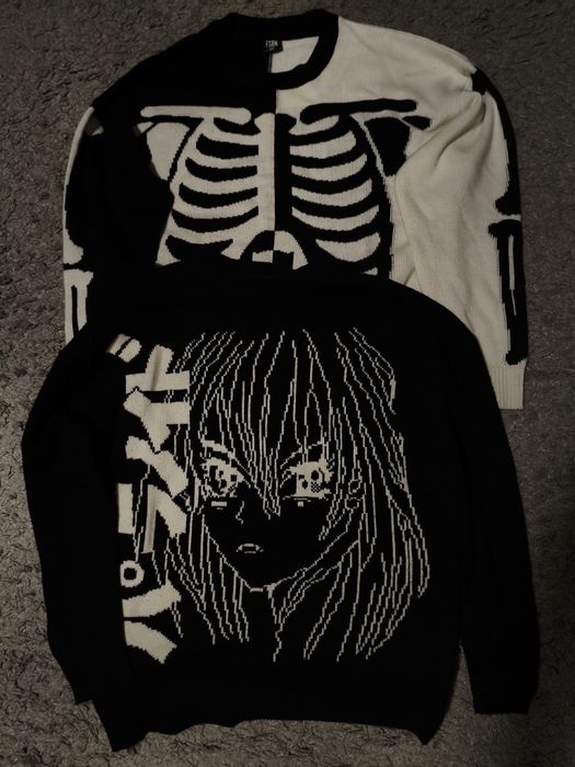 Свитера аниме y2k