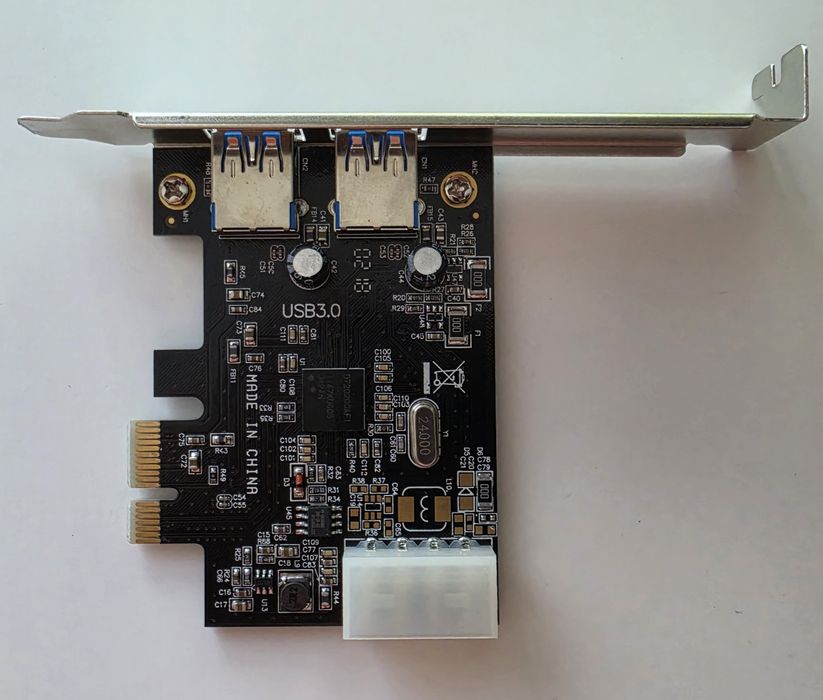 Karta PCI-E USB 3.0 – 2x USB 3.0 + zasilanie SATA
