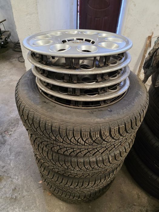 4 x Koła Zimowe R15 Alfa/Fiat + kołpaki