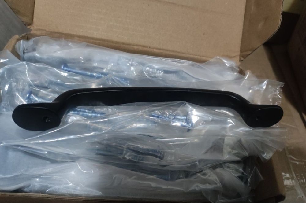 Lote de 10 puxadores preto fosco
