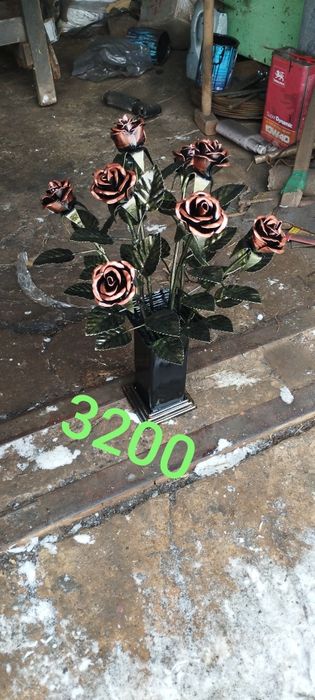 Квіти ковані на алеї слави або кладовище 8шт