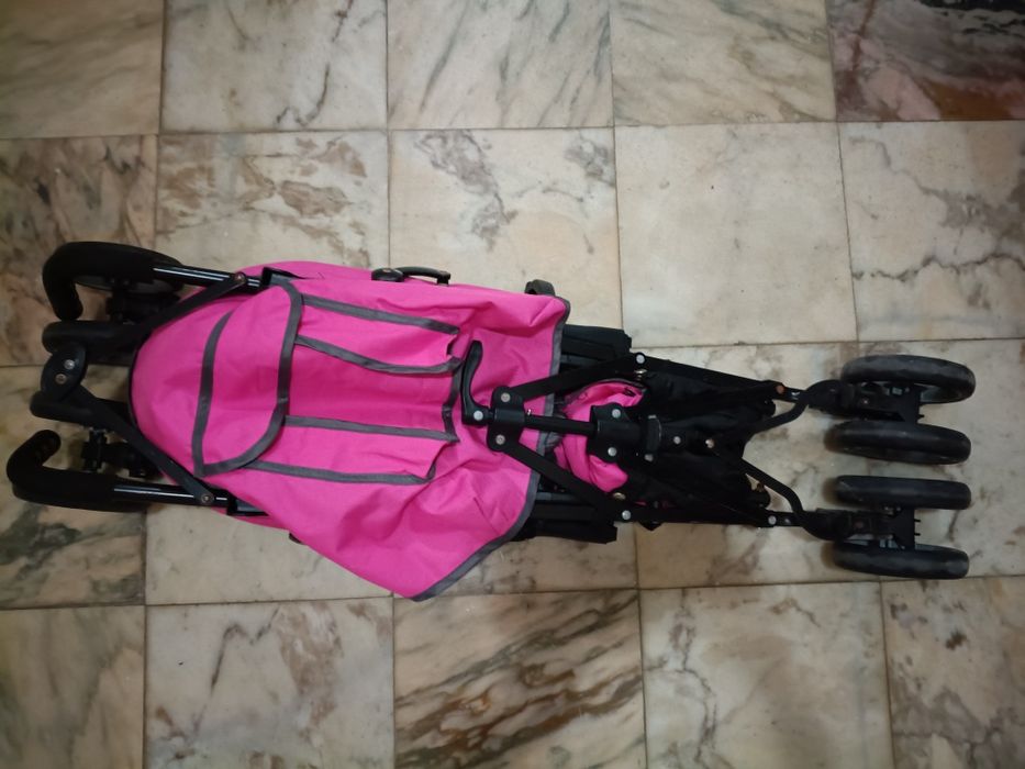 Carrinho de passeio Asalvo cor-de-rosa, 3 posições