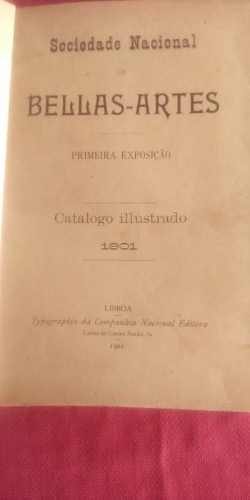 Primeira exposição catálogo ilustrado 1901. Belas-Artes. Raro