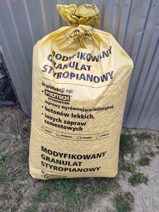 Modyfikowany Granulat Styropianowy POLYTECH – Żółty Worek (3,5 szt.)
