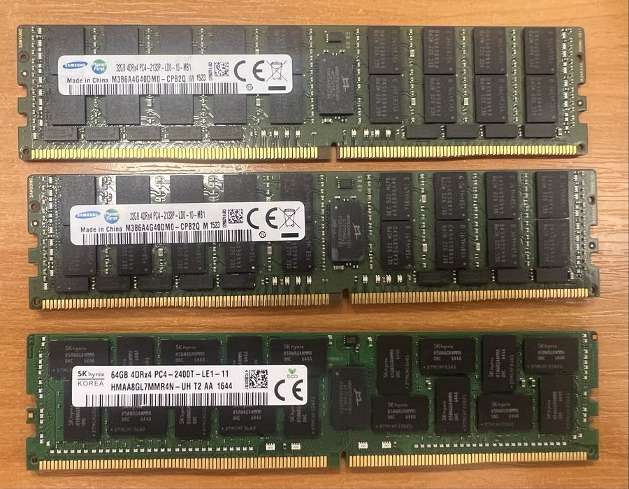 Серверна Ddr4 ecc reg 2133 lrdimm 4rx4 32gb Samsung