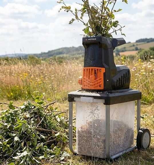 МОЩНЫЙ 2.8кВ фрезер измельчитель Yard Force 45мм шредер 60л Герман