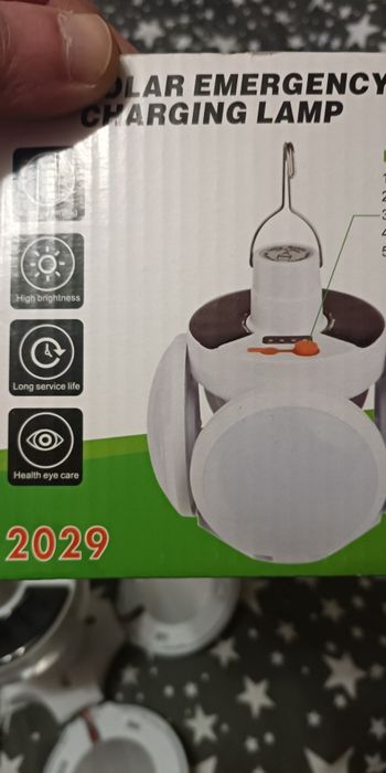 Лампа для кемпінгу BL-2029 підвісна/акумуляторна на сонячній батареї