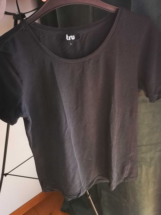 TRU czarny t-shirt r. 40/L