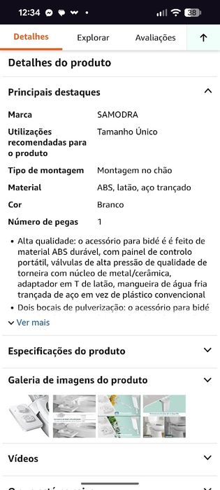 Jatos Bidé para sanita