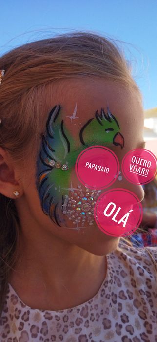 Pinturas faciais e jogos tradicionais