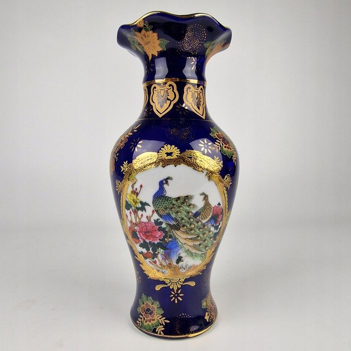 Wazon orientalny w kobalcie, Rajskie ptaki