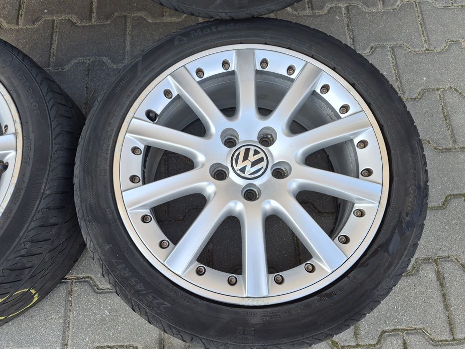 Alufelgi VW 5X112 z oponami 225/45 R17 lato 1K0601025K