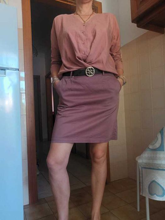 Blusa Zara. Com botões, e manga compridas parciais