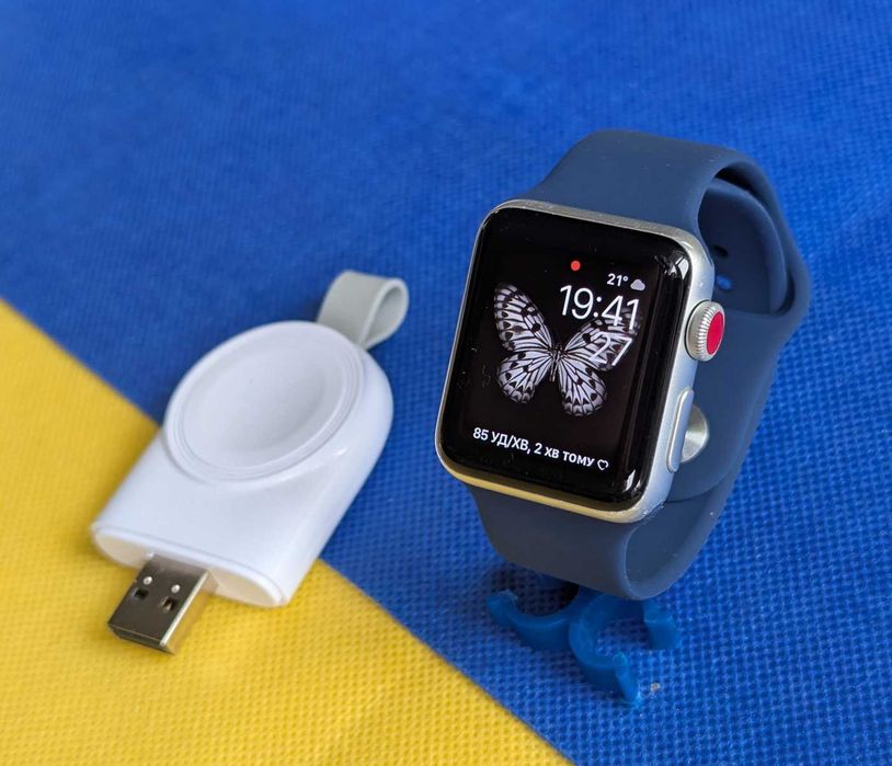 з США магазин Apple Watch 3 38 LTE 16 gb silver Все працює