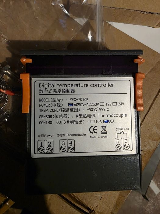 Controlador Digital de Temperatura ZFX-7016K – Novo na Caixa