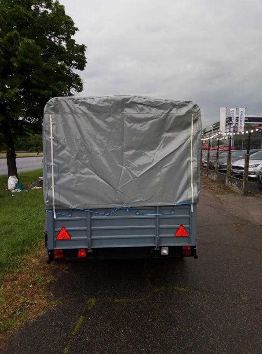 Гальмівний двовісний прицеп 3200*1560 КРД-109 тормозний причіп