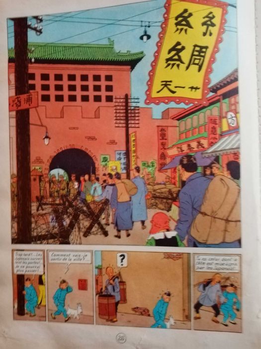 Album de Tintin, de 1946 em francês.