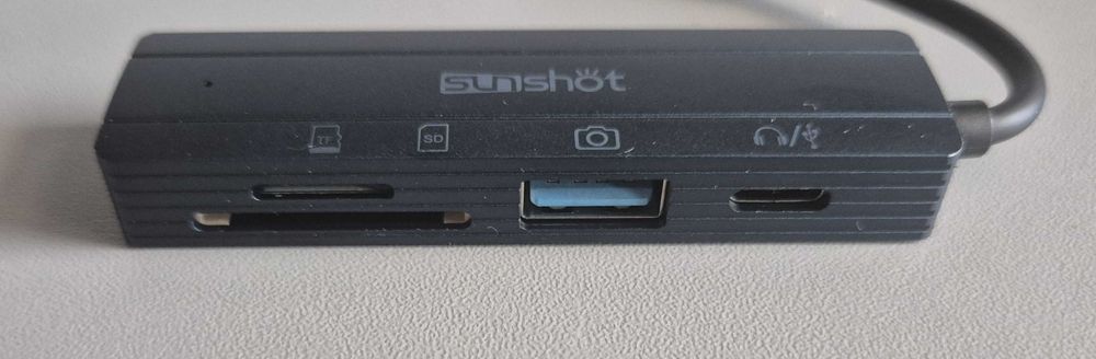 Hub Czytnik kart SD/micro SD adapter USB-C OTG 4w1 z kart SD/TF/OTG