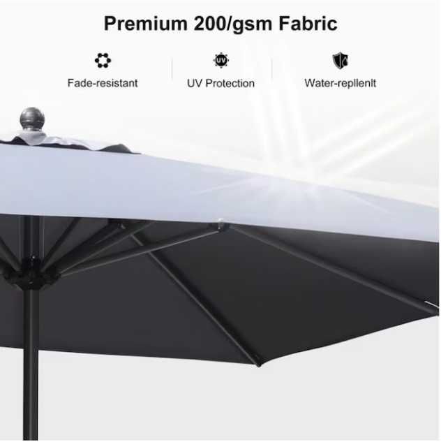 Nowy parasol ogrodowy / ochrona UV/ korbka / parasolka 275x335 !K674!