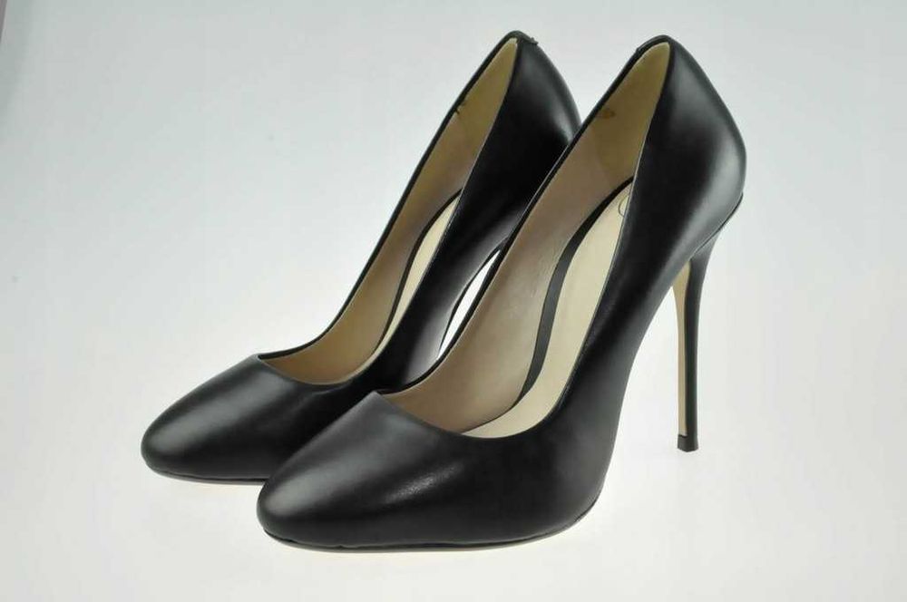Buty MAI PIU SENZA Szpilki czarne skóra r.36