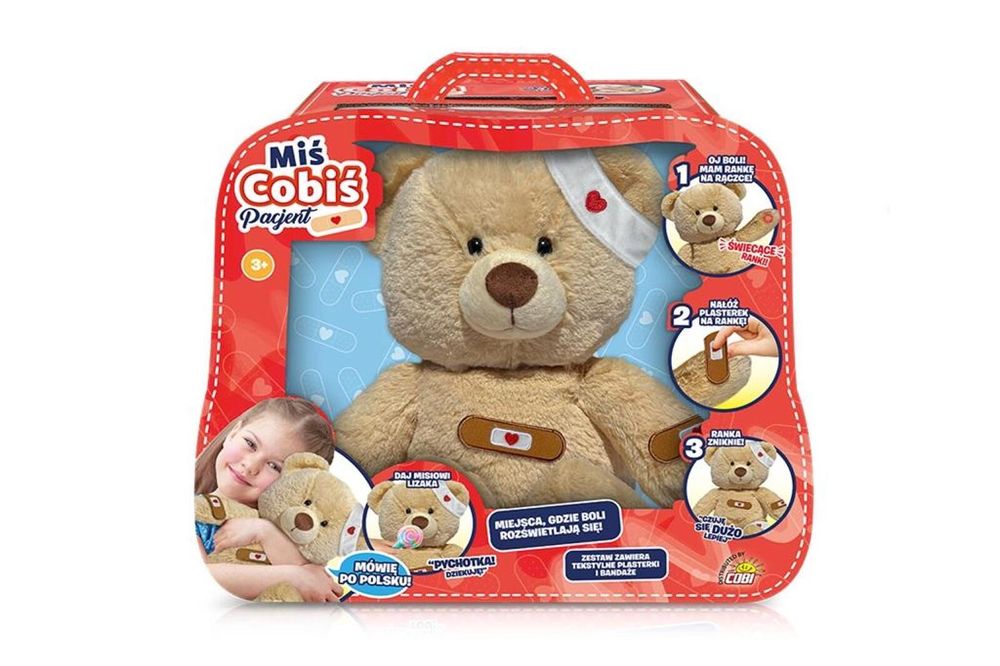 Miś Cobiś Pacjent pudełko,368x351 mm