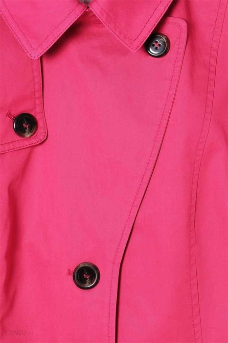 Nowy trencz płaszcz fuksja klasyczny Tatuum Megana 100% bawełna 34 XS