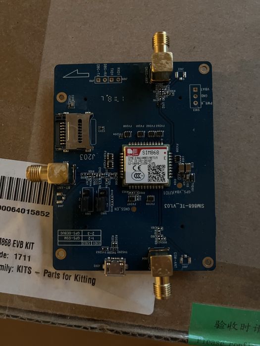 SIM868 SimCom dev kit gprs gnss bluetooth