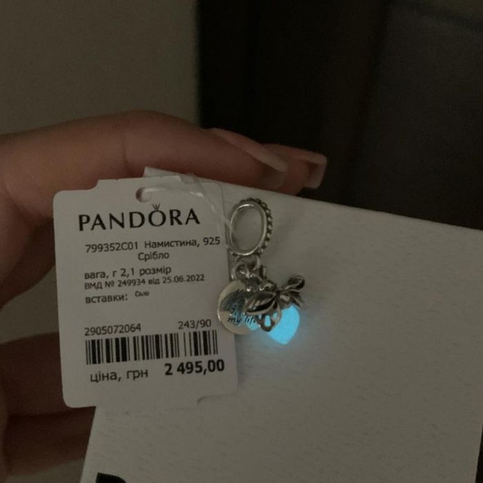 Намистина Пандора шарм pandora оригінал нова прикраса