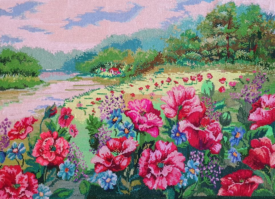 Вышитые картины, вышивка крестом, ручная работа, handmade, пейзажи