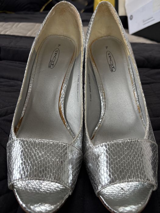 Szpilki srebrne sylwestrowe