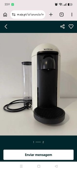 Máquina Nespresso vertuo plus