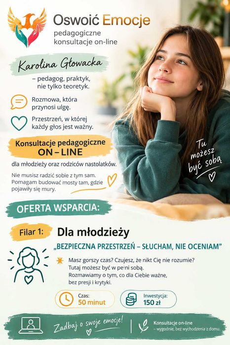 Konsultacje pedagogiczne on - line dla młodzieży i rodziców