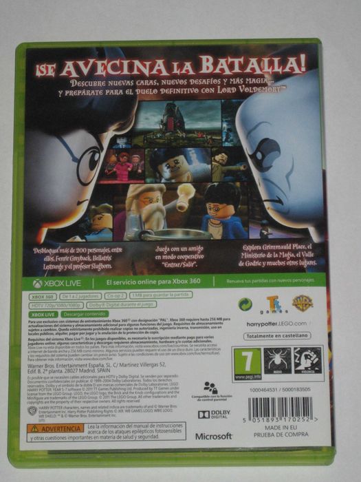 LEGO Harry Potter Years 5-7 XBOX360 +BDB