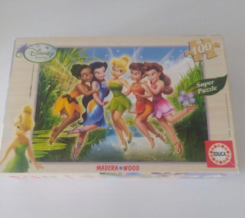 Puzzle e livro Sininho Disney
