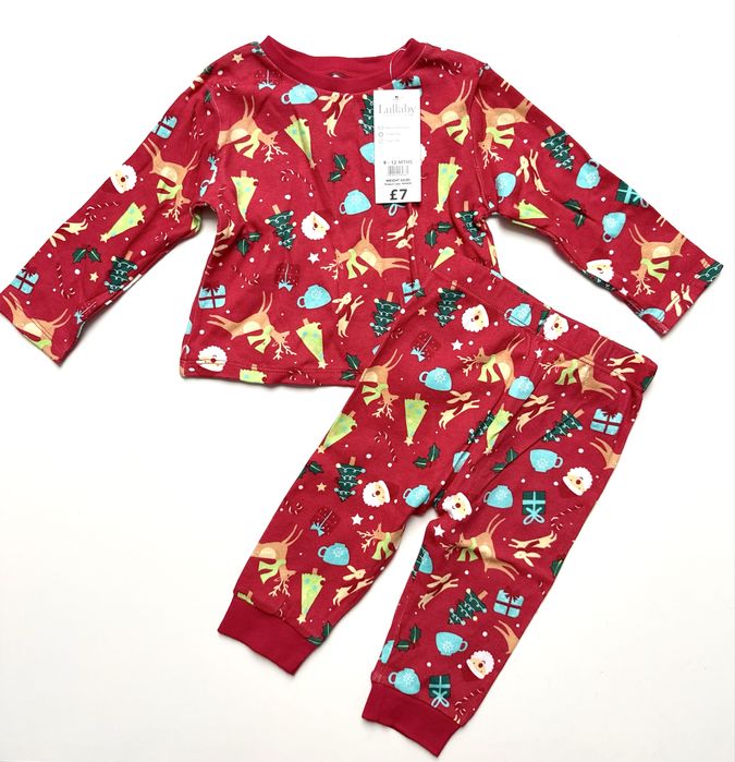 Świąteczna Piżamka piżama 80 święta NOWA