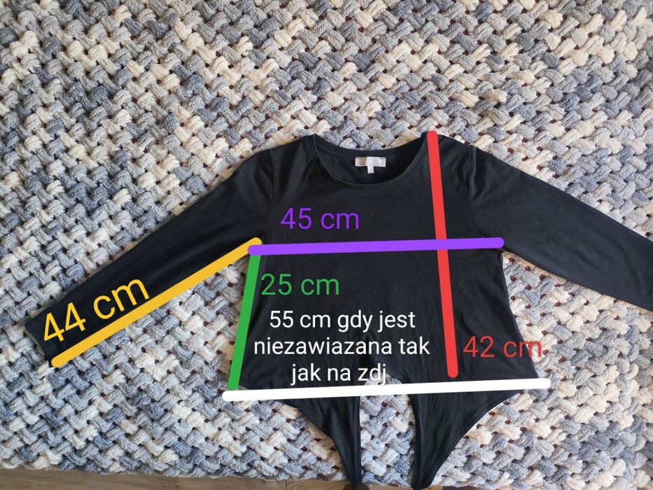 Bluzka wiązana czarna S