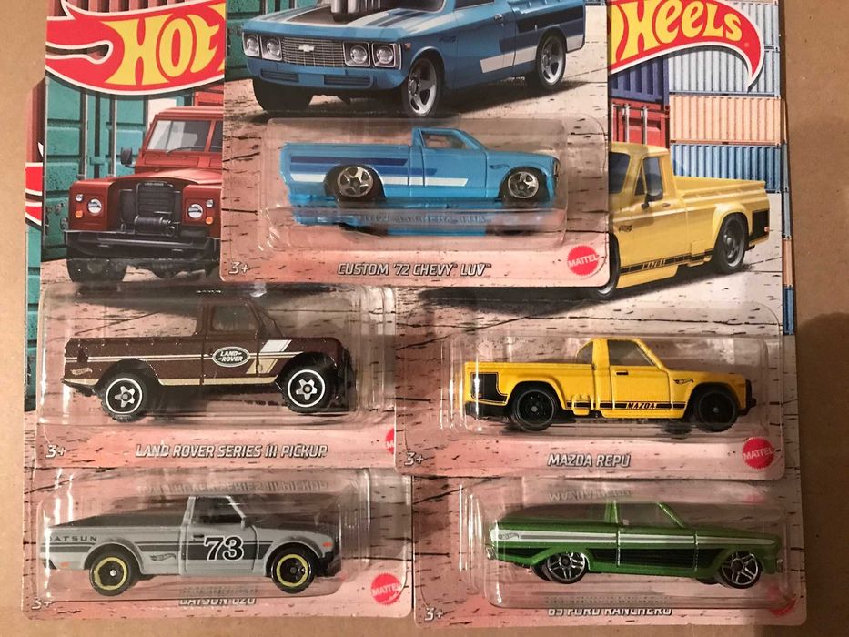 1:64 - HotWheels - Hot Pick-ups  set 5 miniaturas