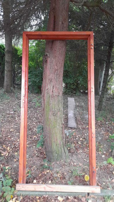 Drzwi rama naturalne drzewo lakierobejca Sadolin